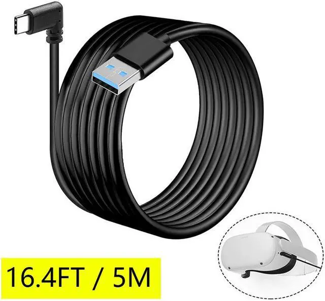 Main image of for Oculus Quest 2 Link Cable 16FT(5M), High-Speed Data Transfer & USB Fast Charging & Fast Transfer for Oculus PC Headset USB