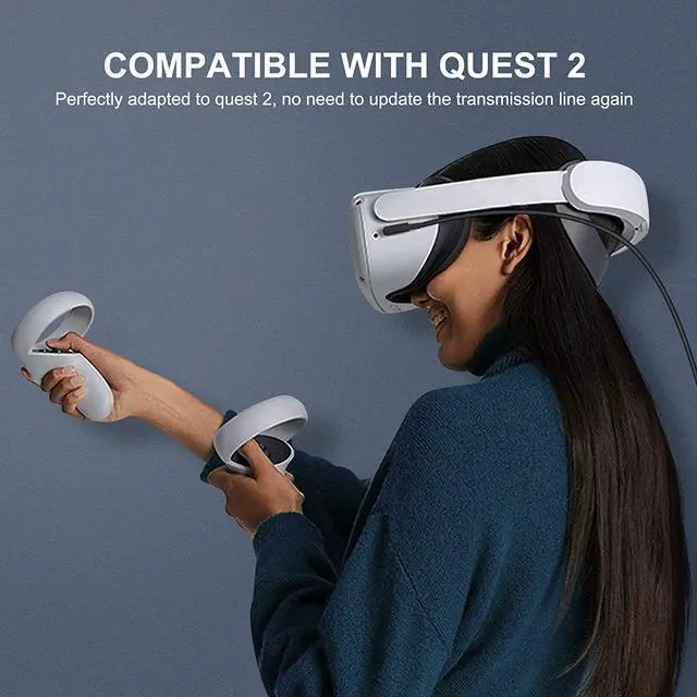 Alt view image 7 of 7 - for Oculus Quest 2 Link Cable 16FT(5M), High-Speed Data Transfer & USB Fast Charging & Fast Transfer for Oculus PC Headset USB
