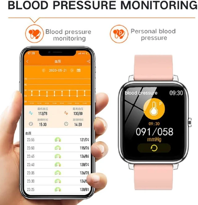 Alt view image 4 of 7 - Smart Watch Fitness Tracker Full-touch Screen for Android IOS Phones Fitness Tracker with Heart Rate Blood Oxygen and Sleep Monitor Activity Tracker with IP67 Waterproof Pedometer Smartwatch