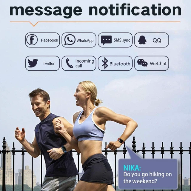 Alt view image 2 of 7 - Smart Watch Fitness Tracker Full-touch Screen for Android IOS Phones Fitness Tracker with Heart Rate Blood Oxygen and Sleep Monitor Activity Tracker with IP67 Waterproof Pedometer Smartwatch
