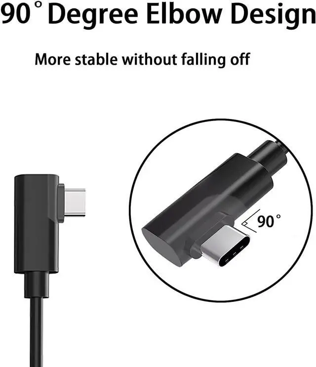 Alt view image 3 of 7 - for Oculus Quest 2 VR Link Cable [16ft / 5M], USB C to USB Type C Cable, USB 3.2 Gen 1 Link Cable for Oculus Quest 2, VR glasses, smartphones, PC gaming