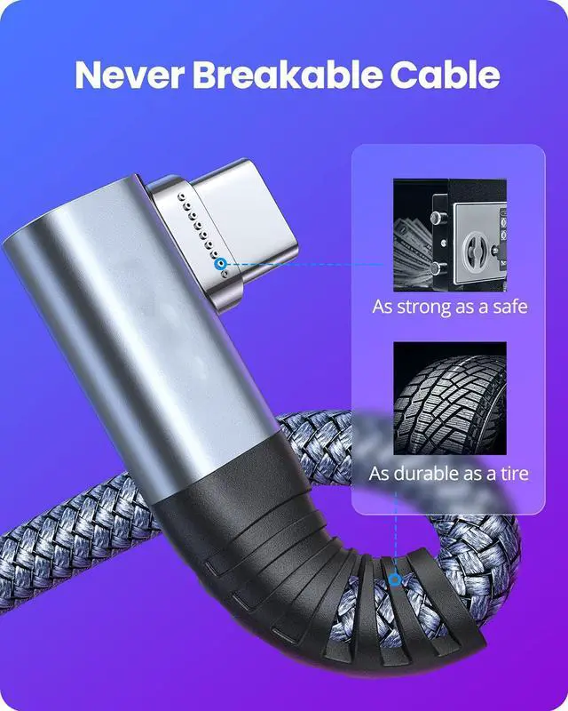 Alt view image 6 of 7 - for Oculus Quest 2 Link Cable 16FT / 5M, USB A to C Oculus Link Cable Durable Nylon Braided [USB3.2/ 5Gbps] High Speed Transfer & Fast Charge USB C Cable Compatible for VR Quest Headset Gaming PC