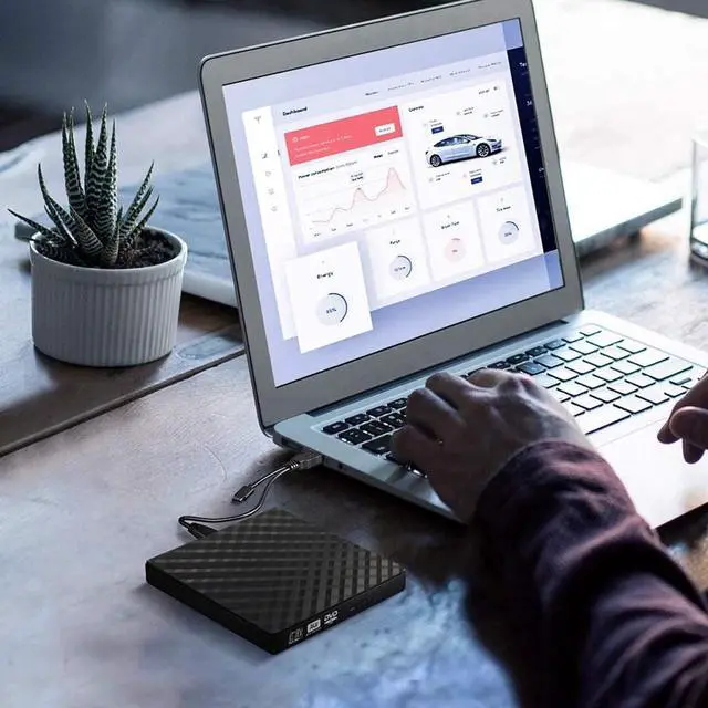 Alt view image 7 of 7 - External DVD Drive, USB 3.0 External CD Drive, Portable CD/DVD +/-RW Drive DVD Player for Laptop CD ROM Burner, USB CD/DVD Externel for Laptop Desktop PC Windows 11/10/8/7 Linux Mac OS