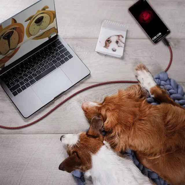 Alt view image 7 of 7 - USB A to USB C Cable Fast Charging, [5-Pack, 3/3/6/6/10 ft] Type C Charger Cable Nylon Braided Fast Charger Cord Compatible with Sam-sung Galaxy S10 S10e S9 S8 Plus, Note 9 8 10, L-G G8 G7 G6 V30,