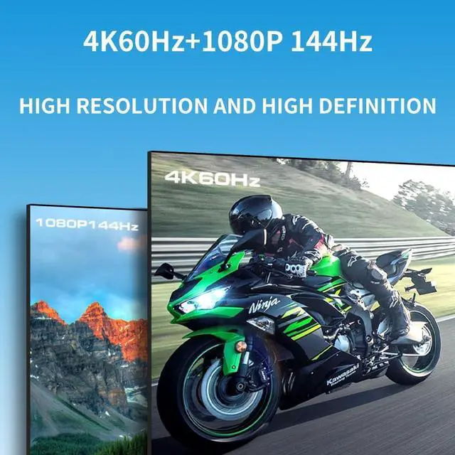 Alt view image 5 of 7 - 4K HDMI KVM Switch 2 Monitors 2 Computers 1080P@120hz Dual Monitor Share with 4 USB 3.0 Devices, USB Keyboard Mouse Hotkey Switching, USB 3.0 KVM 2x2 Matrix Switch Printer Splitter for 2 Computers