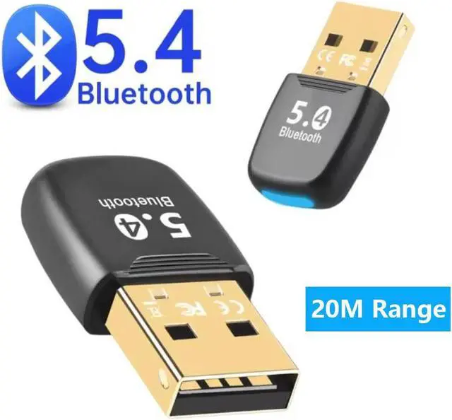 Main image of SMA Bluetooth USB Adapter for PC- 20M Range Bluetooth Adapter 5.4 Dongle (BR+BLE+EDR), Free Diver,Taillight Design, Wireless Transfer for Headset Speaker Keyboard Mouse Printer Windows 11/10/8.1/7