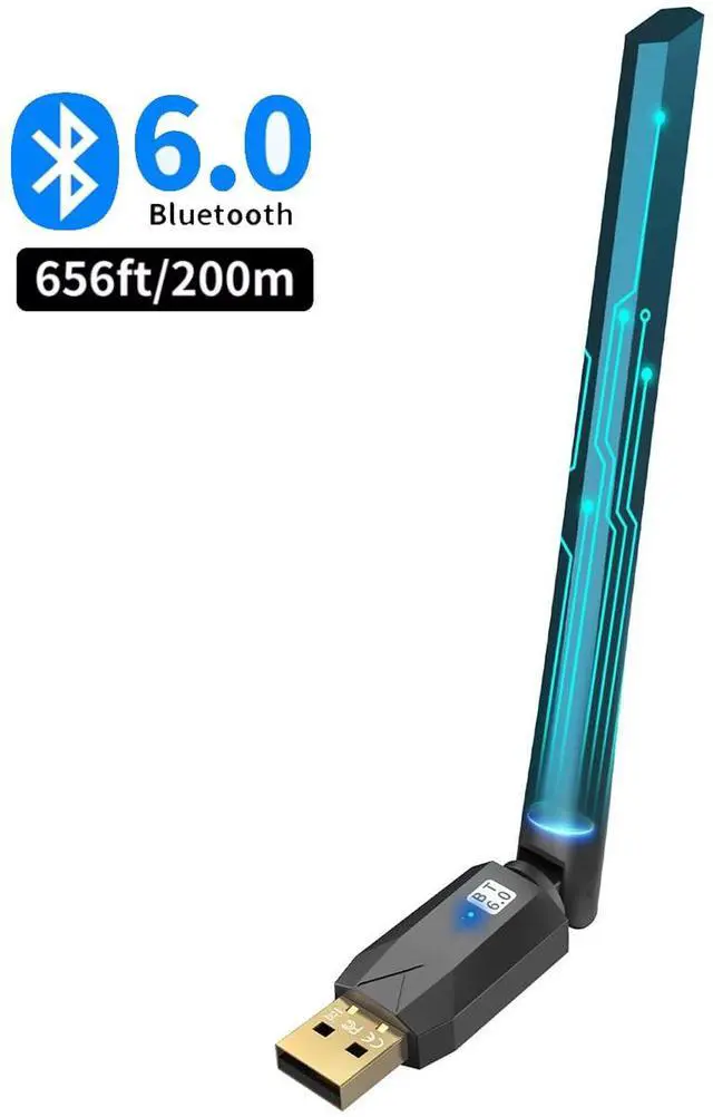 Main image of SMA Long Range 200M USB Bluetooth6.0 Adapter for PC, Built-in PA for 5dBi High-Gain Wireless USB Bluetooth Dongle for Windows 11/10/8.1 Laptop Desktop, Plug & Pair w/Bluetooth Headphones Speaker Mouse