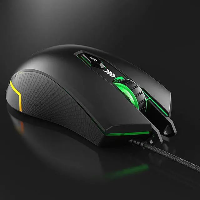 Alt view image 5 of 7 - RGB Gaming Mouse, 3000 DPI 6 Programmable Buttons,  7 Keys Ergonomic RGB Backlight, Ergonomic Computer Mouse for Office Games and Daily Use, Black