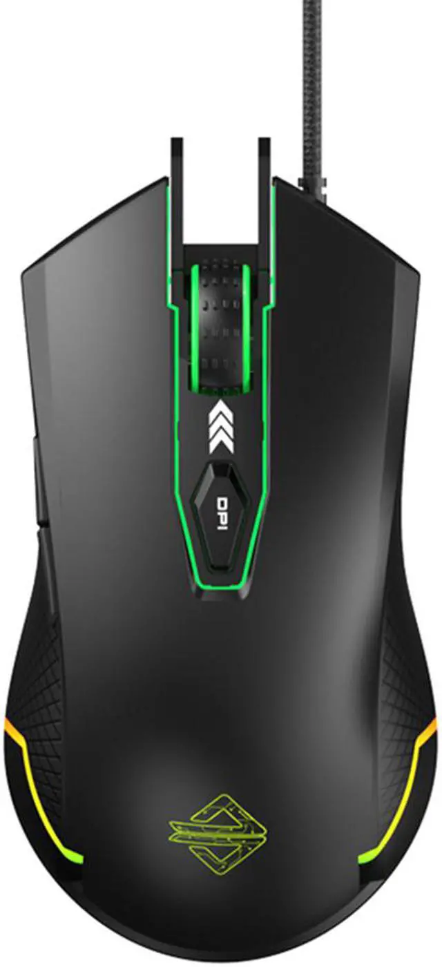 Main image of RGB Gaming Mouse, 3000 DPI 6 Programmable Buttons,  7 Keys Ergonomic RGB Backlight, Ergonomic Computer Mouse for Office Games and Daily Use, Black