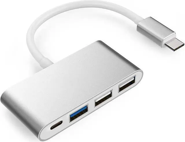 Main image of 4-in-1 USB-C Hub With USB C Power Delivery, USB3.0 USB2.0 Ports compatible with MacBook Air, MacBook pro 13&15, ChromeBook Pixel, XPS and More, Multiport Charging & Connecting Adapter