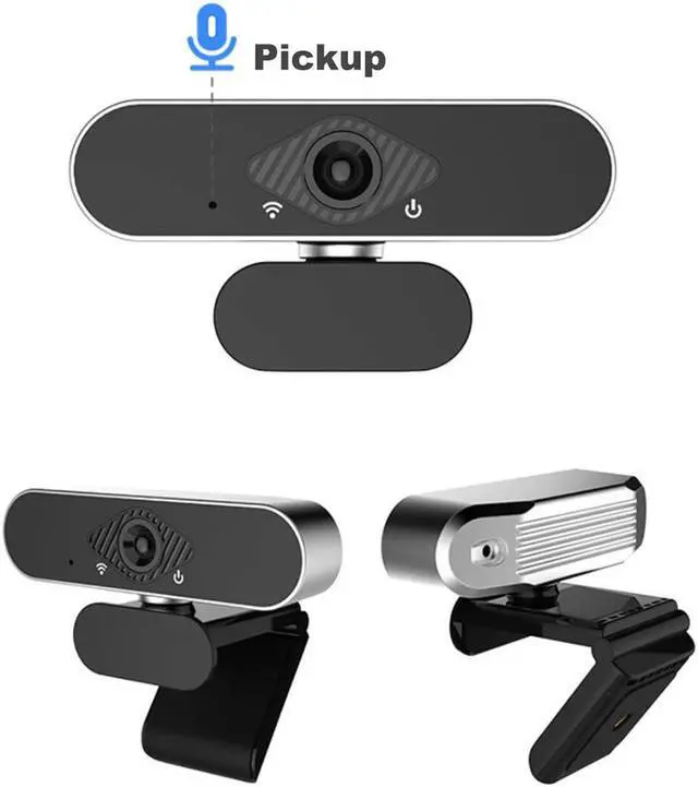 Alt view image 2 of 7 - Full HD 1080p Webcam, Webcam with Microphone PC Streaming Computer Web Cam for Pc Laptop Desktop Rotation Webcam with Microphone Web Camera Highly Compatible