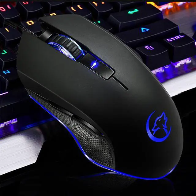 Alt view image 7 of 7 - Wired RGB Gaming Mouse 6 Programmable Buttons 3200 DPI Adjustable Optical Gaming Mouse Ergonomic Mouse