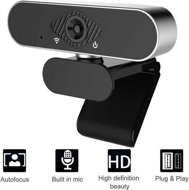 Main image of Full HD 1080p Webcam, Webcam with Microphone PC Streaming Computer Web Cam for Pc Laptop Desktop Rotation Webcam with Microphone Web Camera Highly Compatible
