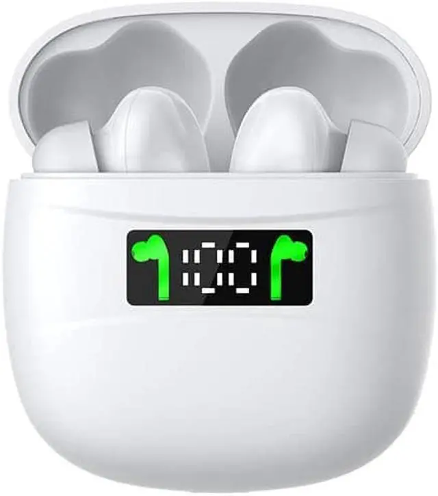 Alt view image 2 of 7 - Wireless Earplug Bluetooth 5.2 Wireless Headset 35 Hours Playback time IPX7 Waterproof with Charging Bluetooth Headphone with Built-in Microphone stereobox Fit for Running