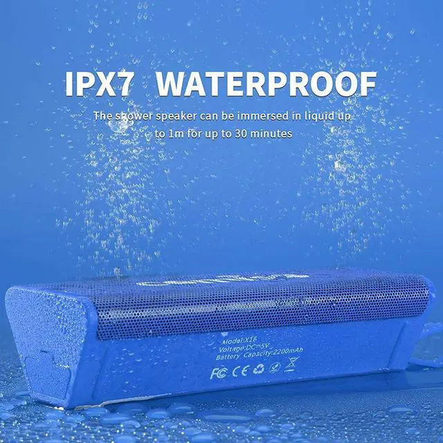 Alt view image 2 of 4 - Portable Mini Bluetooth Speakers, IPX7 Waterproof Wireless Portable Speaker Loud Crystal Clear Stereo Sound, Rich Bass, 20 Hour Playtime, Dual-Driver Built-in Mic for Party, Travel, Outdoor, Backyard