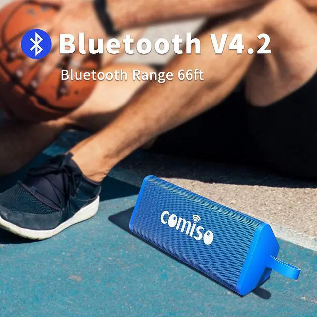 Alt view image 4 of 4 - Portable Mini Bluetooth Speakers, IPX7 Waterproof Wireless Portable Speaker Loud Crystal Clear Stereo Sound, Rich Bass, 20 Hour Playtime, Dual-Driver Built-in Mic for Party, Travel, Outdoor, Backyard