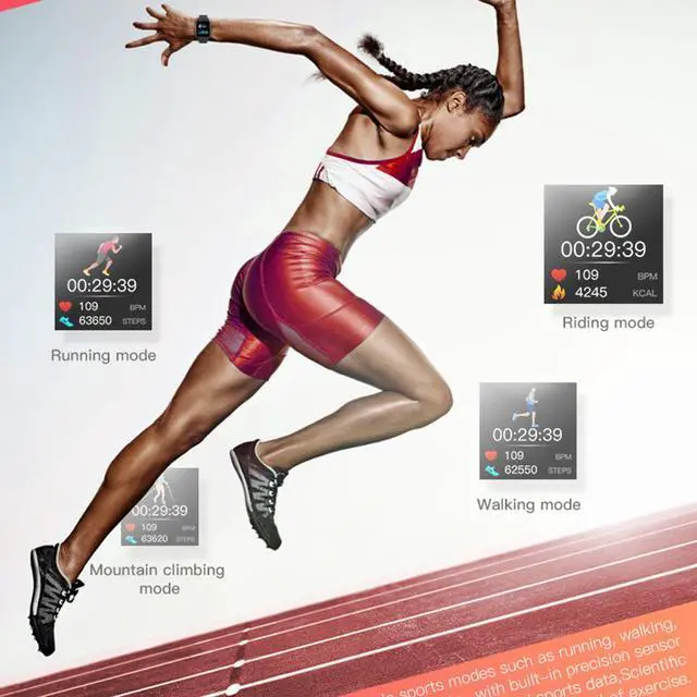 Alt view image 6 of 7 - Smart Watch 1.4 Color Screen Temperature Measurement Heart Rate monitor Blood Pressure Fitness Tracker Sport smartwatch for Men Women Activity Tracker Smart Wristband for IOS Android