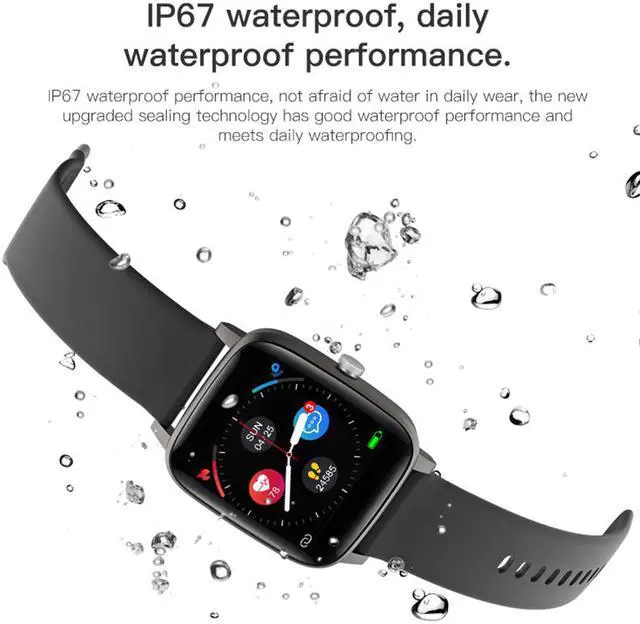 Alt view image 5 of 7 - Smart Watch 1.4 Color Screen Temperature Measurement Heart Rate monitor Blood Pressure Fitness Tracker Sport smartwatch for Men Women Activity Tracker Smart Wristband for IOS Android