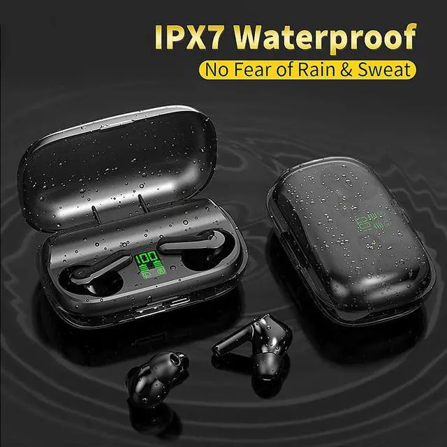 Alt view image 7 of 7 - Wireless Headphones,  Bluetooth 5.0 TWS Stereo Earphones True Wireless in-Ear Earbuds IPX7 Waterproof Wireless Earphones with Quick Charging Case(Built-in Mic, Hi- Fi, 120Hrs Playtime)