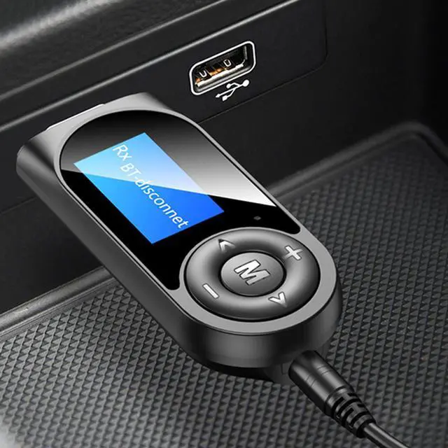 Alt view image 2 of 7 - USB Adapter Bluetooth 5.0 Audio Receiver Transmitter AUX 3.5MM Music Stereo Wireless Adapters for Car TV PC Speaker Adaptador (Color: Black)