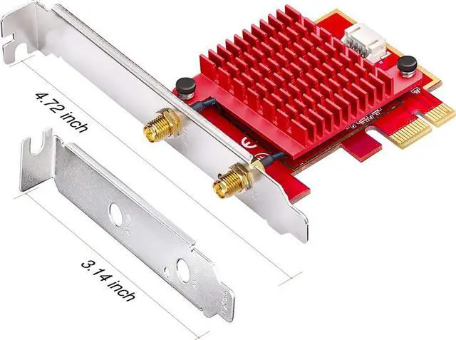 Alt view image 7 of 7 - PCIe WiFi Card,WiFi 6 Wireless Network Card AX200 Dual Band PCI-Express Card Adapter, 2.4GHz/5.8GHz,Bluetooth 5.0 | MU-MIMO | Ultra-Low Latency PCI-E Card, Supports Windows 10 64 Bit System.