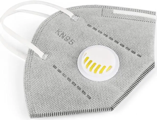 Alt view image 5 of 7 - 10PCS KN95 Mask Gray with Air Valve Respirator FFP3 Face Mask with 5 Layers Protection FFP3 Masks Filtration Mouth Cover Anti Dust Pollution FFP2 Mask for Dust and Personal Health, for Home Office Use