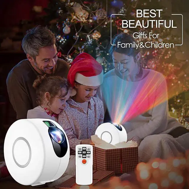 Alt view image 3 of 7 - Star Projector, Galaxy Projector with Led Night Light Nebula Cloud, Star Light Projector with Remote Control for Kids Adults Bedroom/Party and Home Theatre