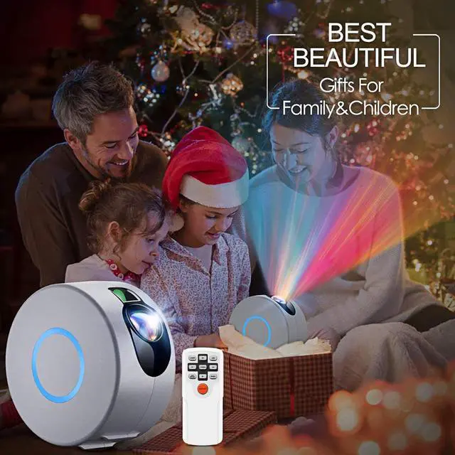 Alt view image 2 of 7 - Star Projector, Galaxy Projector with Led Night Light Nebula Cloud, Star Light Projector with Remote Control for Kids Adults Bedroom/Party and Home Theatre