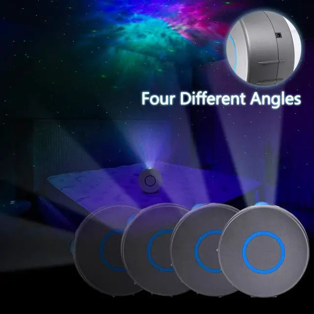 Alt view image 4 of 7 - Star Projector, Galaxy Projector with Led Night Light Nebula Cloud, Star Light Projector with Remote Control for Kids Adults Bedroom/Party and Home Theatre