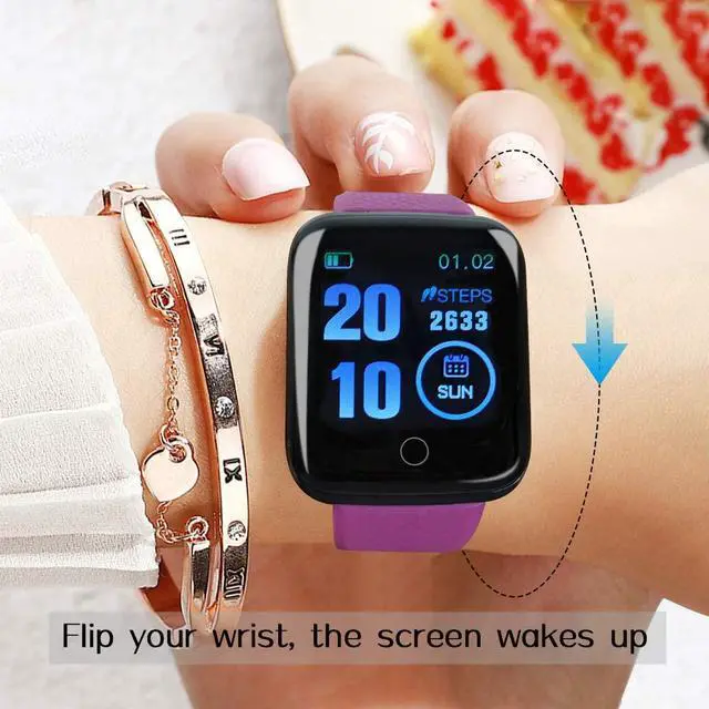 Alt view image 4 of 7 - Fitness Tracker, IP67 Waterproof 1.3" Touch Screen Heart Rate Monitor Watch Kids Activity Trackers Smart Watch for Women Men Boy Girl Sleep Monitor Step Counter Calorie Counter for Android iOS