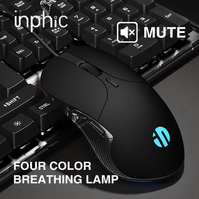 Alt view image 4 of 7 - Wired Gaming Mouse 6 Buttons 4000 DPI LED Optical USB Computer Mouse Gamer Mice Gaming Mice For PC laptop