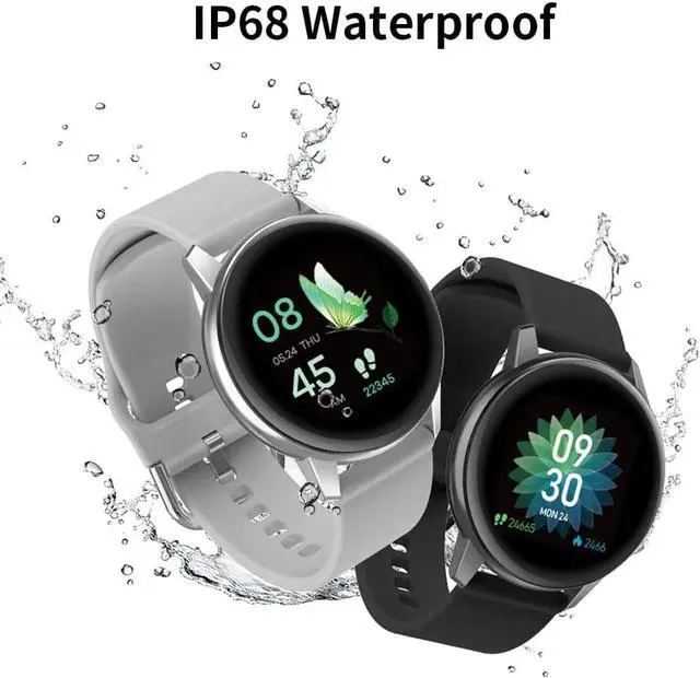 Alt view image 2 of 6 - Smart Watches for Android IOS Phones,Fitness Tracker with Heart Rate Blood Pressure Monitor Message Call Notification IP68 Waterproof Pedometer 1.3" Full Touch Bluetooth Smartwatch for Men Women Kids