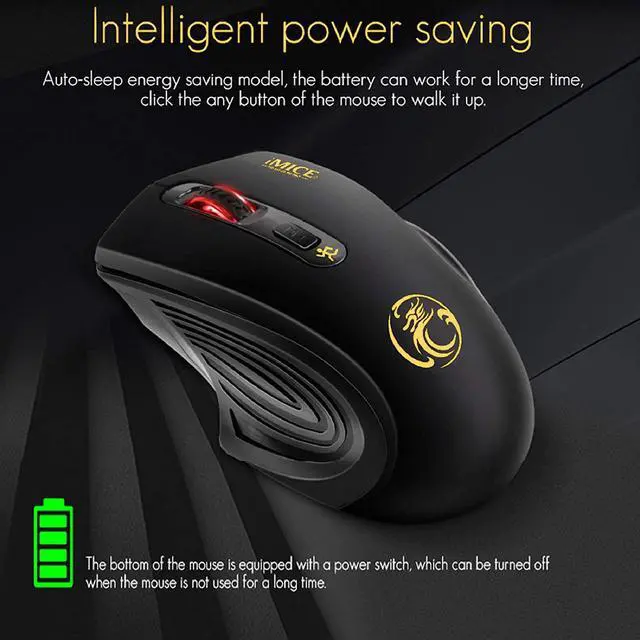 Alt view image 6 of 7 - Wireless Mouse, 2.4G USB Wireless Mice Ergonomic Optical Silent Mouse with Nano Receiver, Noiseless Click Cordless Mouse 3 Levels DPI Adjustable for Laptop,PC,Windows,Mac, Home&Office, Black