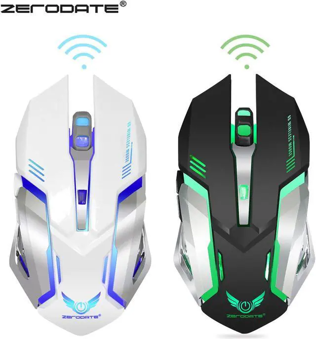 Alt view image 4 of 7 - Wireless Gaming Mouse, 2.4GHZ Rechargeable Wireless Computer Game Mice Built in with 600mAh Battery