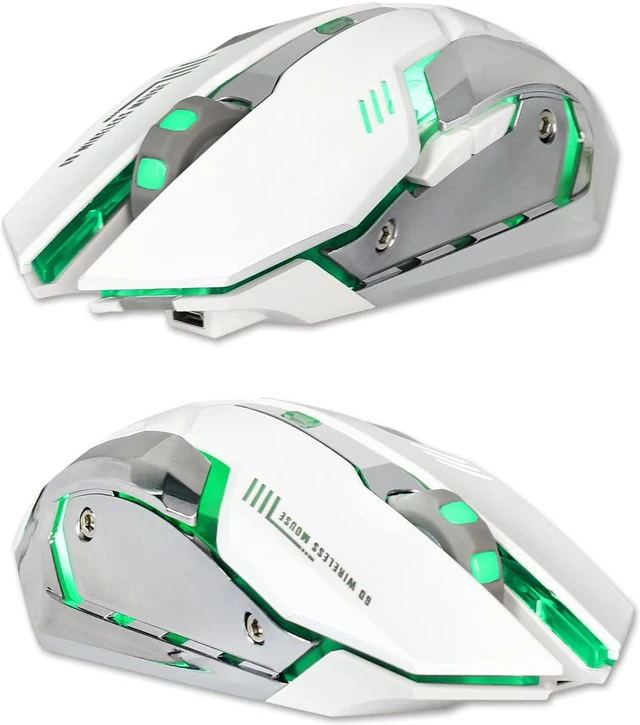 Alt view image 4 of 7 - Wireless Gaming Mouse, 2.4GHZ Rechargeable Wireless Computer Game Mice Built in with 600mAh Battery