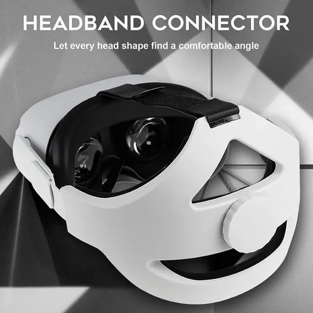 Alt view image 2 of 7 - Adjustable Headband Compatible for Oculus Quest 2 with Head Cushion, Replacement for Elite Strap Comfortable Protective Head Strap Reduce Pressure