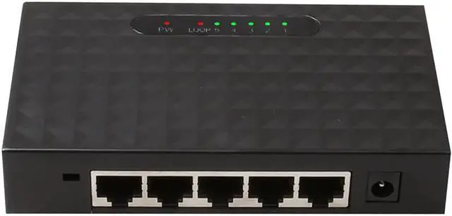 Main image of 5-Port Gigabit Network Ethernet Switch 10/100/1000Mbps RJ45 Ports (Auto MDI/MDIX) Plug and Play Power Saving Desktop Switch