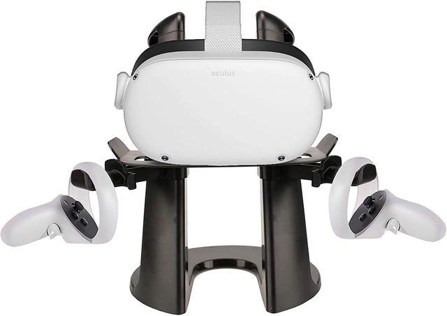 VR Headset Stand - VR Stand Virtual Reality Headset and Controllers Holder,  VR Headset Holder and Controller Mount Station for Oculus Quest, Quest 2, 