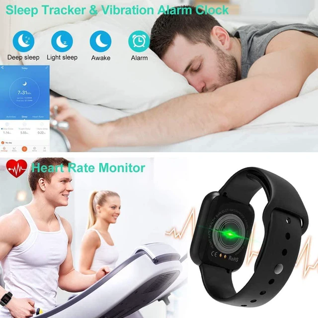 Alt view image 4 of 7 - Activity Smart Watch for Androidand iOS Phones Compatible iPhone Samsung, IP65 Swimming Waterproof Smartwatch Fitness Tracker Fitness Watch Heart Rate Monitor Smart Watches for Men Women