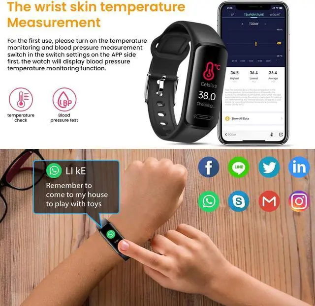Alt view image 5 of 7 - Fitness Tracker Watch for Kids Girls Boys Teens,Activity Tracker,HD Color Screen Heart Rate Sleep Monitor,Pedometer,Calorie Counter,Alarm Clock,IP68 Waterproof Sport Digital Watch Women Men