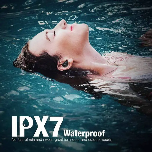 Alt view image 7 of 7 - Ture Wireless Earbuds, Bluetooth Headphones in Ear, CVC 8.0 Noise Cancelling, IPX7 Waterproof, 36H Playtimes Wireless Headphones with Mic and Mini Portable Digital Display Charging Case