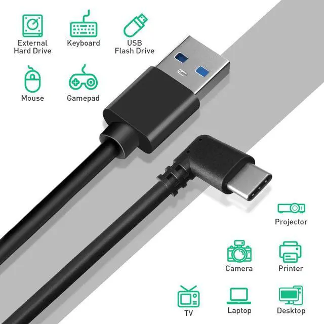 Alt view image 5 of 14 - VR Quest Link Cable 16ft, for Oculus Quest 2 Link Cable, High Speed Data Transfer& Fast Charging USB C Cable, Compatible for Oculus Quest 2/Quest 1 Link Cable, for Oculus Quest Headset and Gaming PC