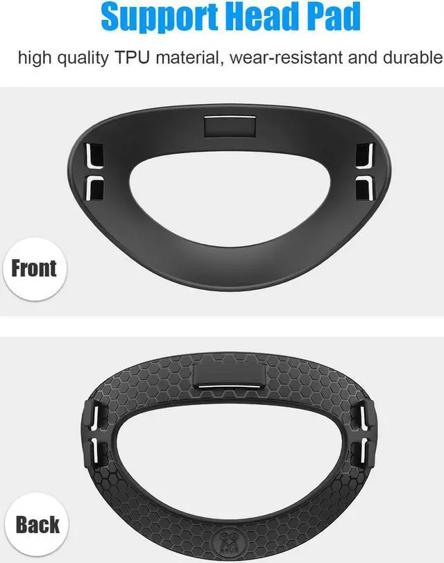 Alt view image 4 of 7 - Head Back Padding, Gravity Pressure Balance Cushion Comfortable Soft TPU Pad Accessories for Oculus Quest 2 Headset (Black)