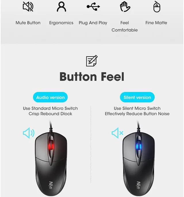 Alt view image 3 of 7 - Wired USB Mouse, Computer Mouse Wired for Office and Home, 1200 DPI Optical Mouse, Ergonomic Shape Gaming Mice for Laptop Office Notebook PC Gamer Gaming Accessories