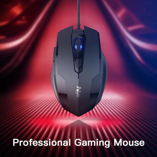 Alt view image 3 of 7 - Wired Gaming Mouse, Gamer 2400 DPI USB Wired Mice, 6 Keys Computer PC Game Macro Mouses Laptop Ergonomic Mouse Gaming Backlight for PC Computer Laptop MacBook Office, Black