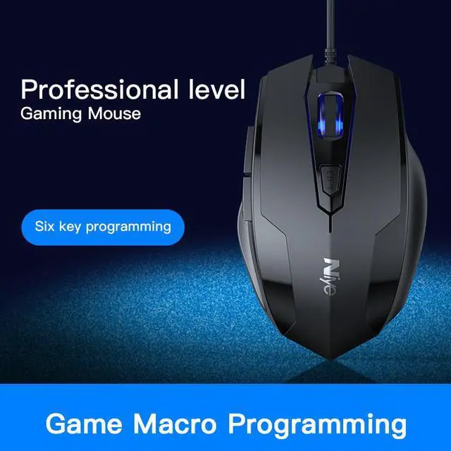 Alt view image 4 of 7 - Wired Gaming Mouse, Gamer 2400 DPI USB Wired Mice, 6 Keys Computer PC Game Macro Mouses Laptop Ergonomic Mouse Gaming Backlight for PC Computer Laptop MacBook Office, Black