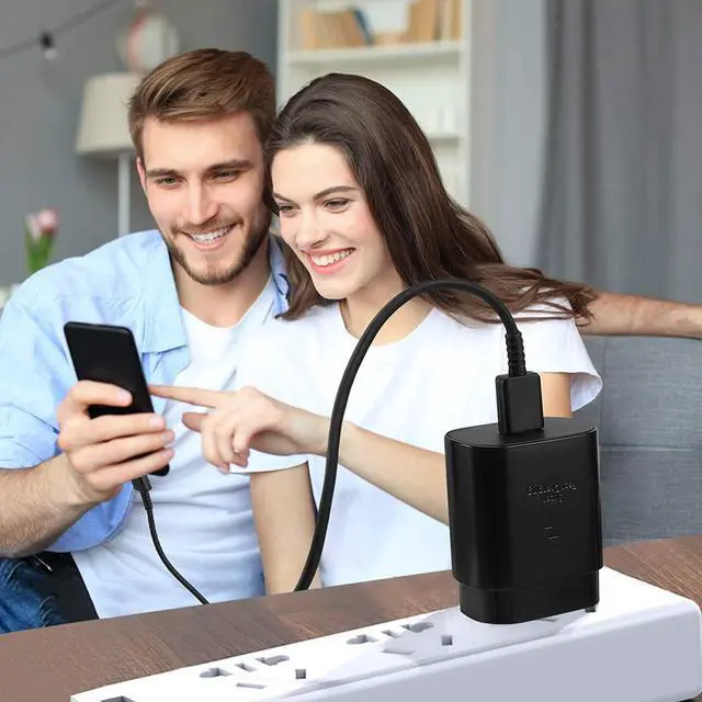 Alt view image 7 of 7 - USB C Wall Charger, PD 25W Super Fast Charger Block with 5ft Type C Cable Compatible Samsung Galaxy S21/S21+/S21 Ultra/ S20/ Note 10 20 Plus/ S9/S8/ S10e /S10 5G Ultra, Google Pixel, iPad Pro 12.9/11