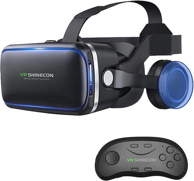 typisk uren Gør det tungt VR SHINECON Original 6.0 VR Headset Version Virtual Reality Glasses Stereo  Headphones 3D Glasses Headset Helmets Support 4.7-6.53 inch Large Screen  Smartphone (with Controller) - Newegg.com