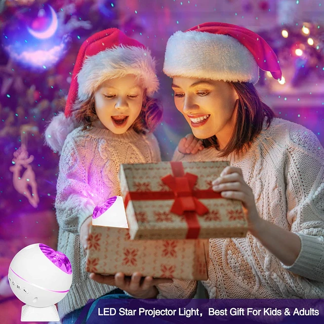 Alt view image 7 of 7 - Star Projector, Galaxy Projector, Led Night Light with Remote Control Voice Control,for Bedroom New Year Gift Baby Rooms Starlight Dinners Game Rooms Home Party Gift for Kids