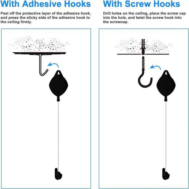 Alt view image 5 of 7 - VR Cable Management - Virtual Reality Wire Ceiling Pulley System for Oculus Quest/Quest 2/Oculus Rift S/Lenovo/Playstation VR/HTC Vive/HTC Vive Pro/Samsung Odyssey VR/Valve Index VR Accessorie (6PCS)